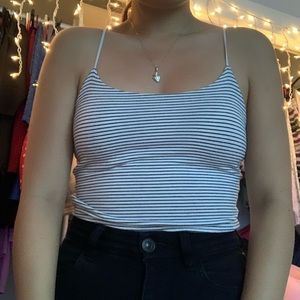 Cropped Pacsun striped Tank Top